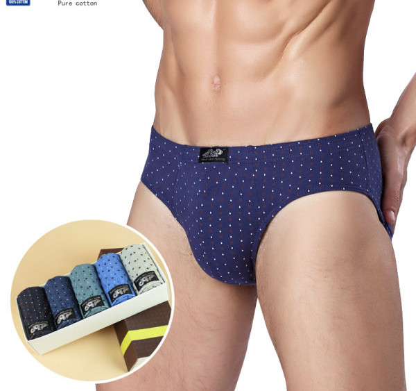 Muški set pamučnih gaćica niskog struka