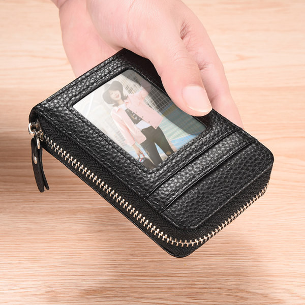 Eko bőrből készült férfi pénztárca irattartókkal