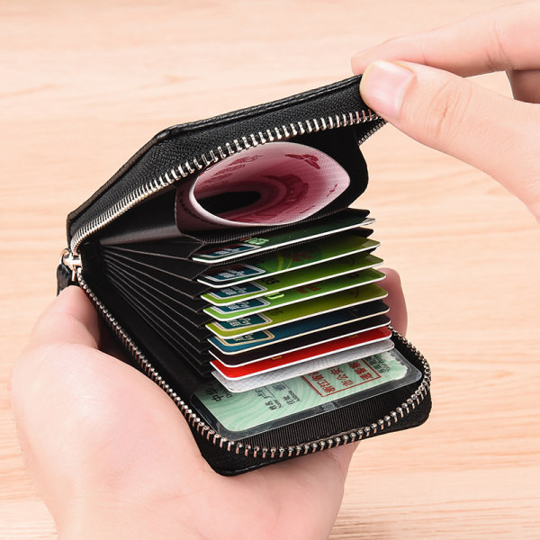 Eko bőrből készült férfi pénztárca irattartókkal