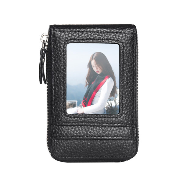 Eko bőrből készült férfi pénztárca irattartókkal