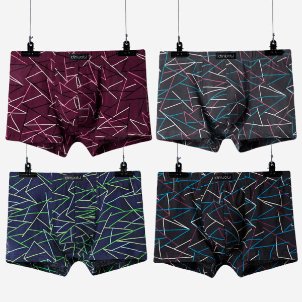 Boxeri pentru bărbați elastici 4 bucăți într-un set