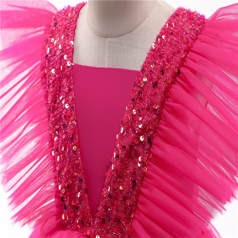 Vjenčanice, rođendanske haljine za djevojčice 3-8 godina, elegantna tutu haljina za krštenje sa šljokicama, dječja, dječja svečana odjeća