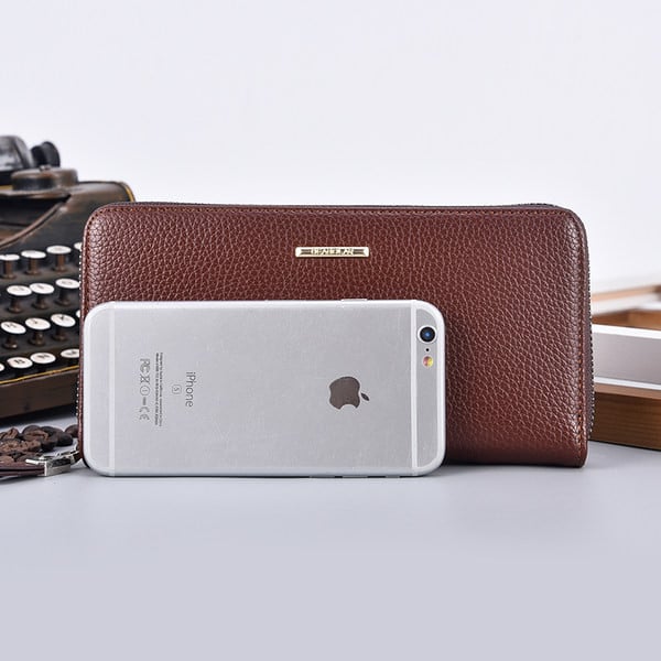 Vyriška odinė piniginė su rankena