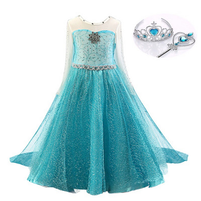 Ruha Lányok Cosplay jelmez Gyerekek Halloween Party Vestidos Kids the Beauty Díszes ruha Hosszú köpeny Ruhák