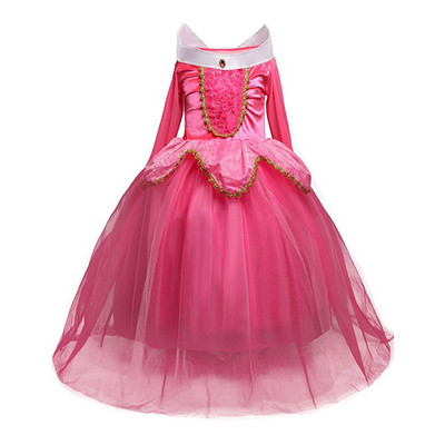 Ruha Lányok Cosplay jelmez Gyerekek Halloween Party Vestidos Kids the Beauty Díszes ruha Hosszú köpeny Ruhák