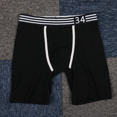 Új modell férfi sport boxer széles gumival