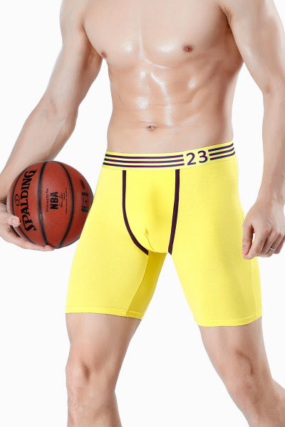 Új modell férfi sport boxer széles gumival