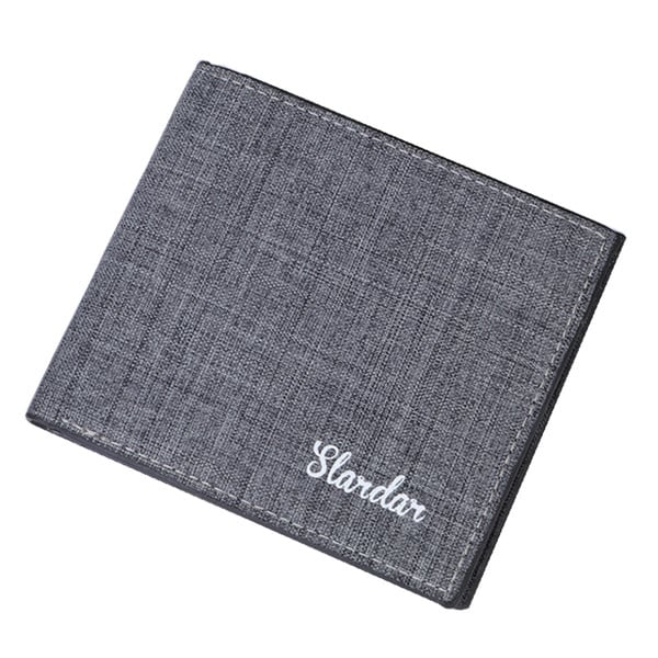 Kvadrato formos vyriška piniginė su užrašu