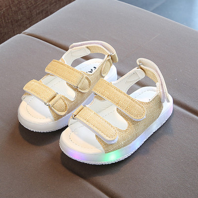 Suurus 21-30 Baby Led Kingad Helendavad sandaalid Elegantsed Laste vabaaja sandaalid Tugevad hea kvaliteediga mood Baby Girls Poiste kingad