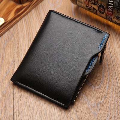 Vyriška piniginė be užtrauktuko su vieta dokumentams