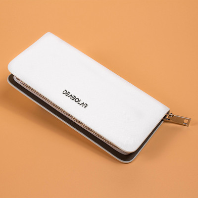 Férfi pénztárca cipzárral és felirattal - több színben