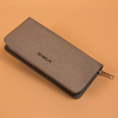 Férfi pénztárca cipzárral és felirattal - több színben
