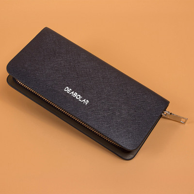 Férfi pénztárca cipzárral és felirattal - több színben