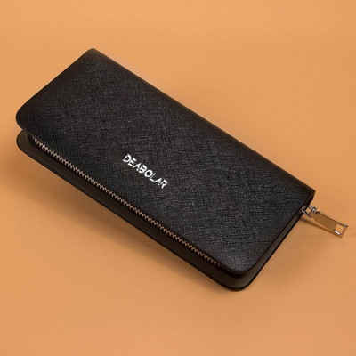 Férfi pénztárca cipzárral és felirattal - több színben