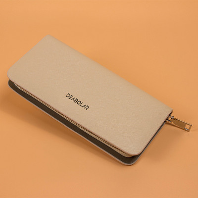 Férfi pénztárca cipzárral és felirattal - több színben