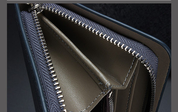 Férfi pénztárca cipzárral és felirattal - több színben