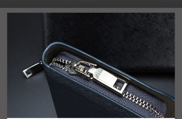 Férfi pénztárca cipzárral és felirattal - több színben