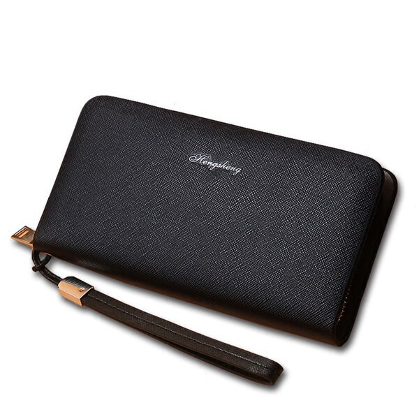 Férfi pénztárca cipzárral és felirattal - több színben