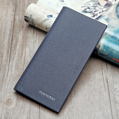 Kelių spalvų moderni vyriška piniginė iš eko odos