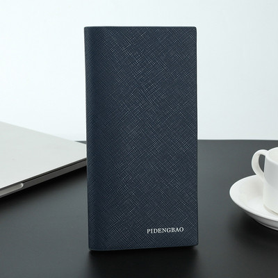 Kelių spalvų moderni vyriška piniginė iš eko odos