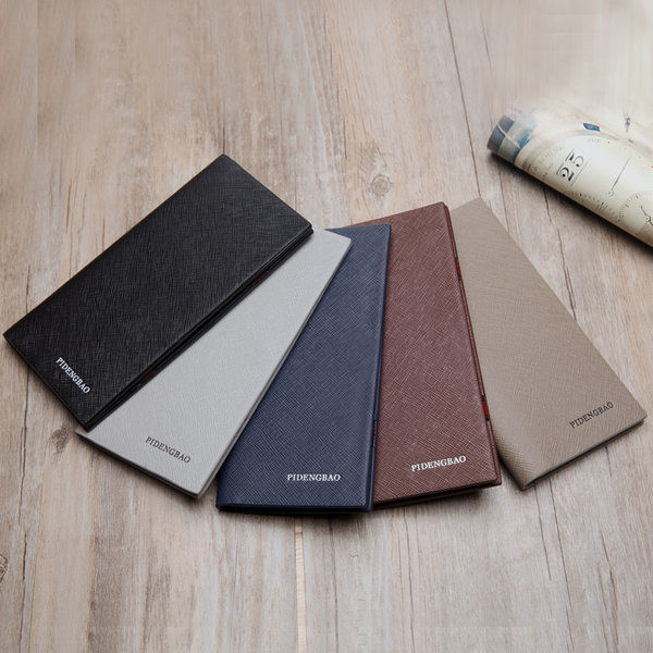 Kelių spalvų moderni vyriška piniginė iš eko odos