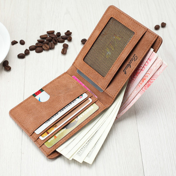 Vyriška piniginė iš dirbtinės odos – dviejų modelių