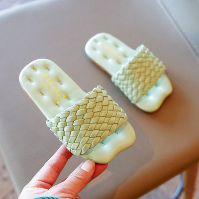 Lányok Szandálok Csúszdák Gyerekek Nyári Strandszandálok Redős Fodorok Princess Sweet Kids Papucs fürdéshez Beltéri úszáshoz kültéri Új