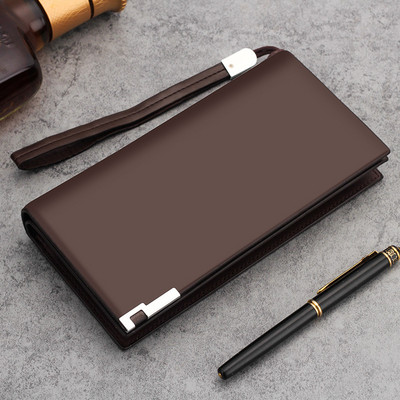 Férfi bőr pénztárca fogantyúval