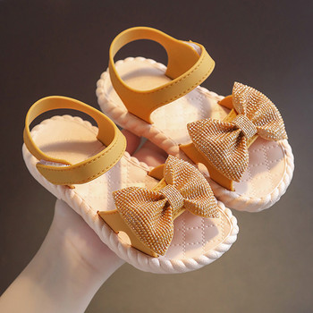 Καλοκαιρινά παιδικά παπούτσια για κορίτσια Μόδα Sweet Princess Παιδικά σανδάλια για κορίτσια Μικρό μωρό Μαλακά γλυκά αναπνεύσιμα παπούτσια με φιόγκο