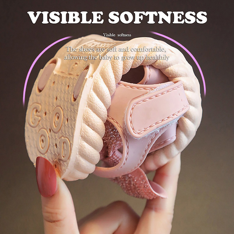 Nyári gyerekcipők lányoknak divatos édes hercegnős gyerekszandálok lányoknak tipegő baba puha, édes, légáteresztő, kivágásos masnicipő