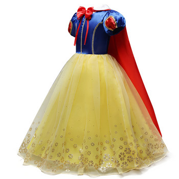 Καλοκαιρινό φόρεμα πριγκίπισσας για κορίτσια Snow White Cosplay Στολή Puff Sleeve Παιδικό φόρεμα Παιδικό πάρτι γενεθλίων Fancy gown Vestidos