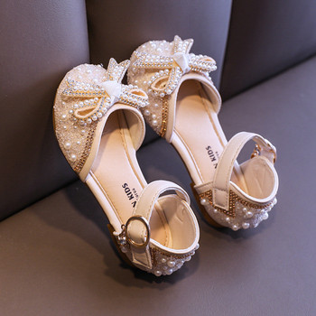 Παπούτσια Sweet Girl Princess Fashion Rhinestone Pearl Bow Βρεφικά παπούτσια Παιδικό πάρτι Παιδικός χορός μικρών κοριτσιών Δερμάτινα παπούτσια Νέο G83