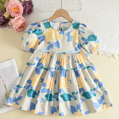 Bear Leader Merginos laisvalaikio suknelė 2022 m. Nauja madinga princesių suknelės mergaičių Mieli kostiumai Mieli apranga kūdikių mergaičių vestidos 3 7 m.