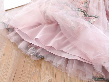 Δαντέλα Πριγκίπισσα Φόρεμα Φθινόπωρο Κοριτσίστικα Ρούχα 3 5 8 Χρόνια Παιδικά Φορέματα για Κορίτσια Πουά Λουλούδι Βραδινό Γάμου Παιδικά Ρούχα