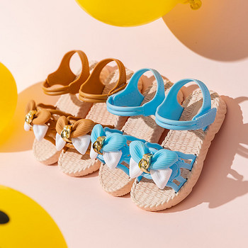 Καλοκαιρινά σανδάλια Baby girls Bow Αντιολισθητικό πάρτι Single Princess Παπούτσια αναπνεύσιμες μαλακές παντόφλες εσωτερικού χώρου