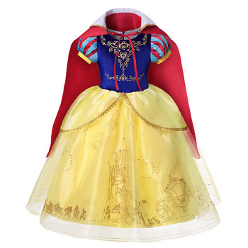 Disney Princess Snow White φόρεμα για κορίτσι Παιδική στολή με μανδύα Halloween Lace Ball gown Παιδικό φόρεμα γενεθλίων πάρτι 2-12 ετών