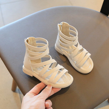 2022 Летни модни римски ботуши Високи сандали за момичета Детски гладиаторски сандали Детски сандали Момичета Детски обувки