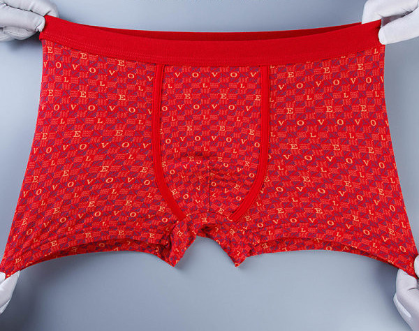 Raudonos spalvos vyriški boksininkai