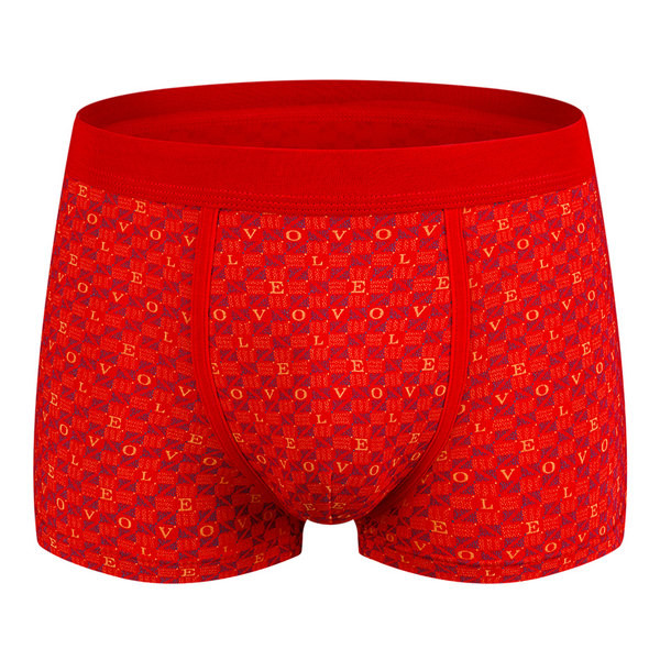 Raudonos spalvos vyriški boksininkai