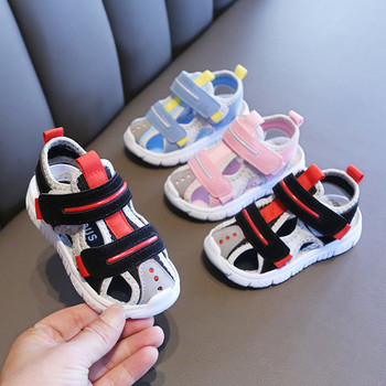 Летни бебешки сандали за момичета, момчета, меко дъно, детски обувки, модни малки детски плажни сандали, обувки за малко дете