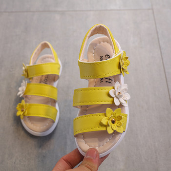 Παιδικά παπούτσια Καλοκαιρινό στυλ Παιδικά σανδάλια για κορίτσια Princess Όμορφα παπούτσια λουλουδιών Παιδικά επίπεδα σανδάλια Baby girl Gladiator Soft