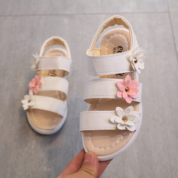 Παιδικά παπούτσια Καλοκαιρινό στυλ Παιδικά σανδάλια για κορίτσια Princess Όμορφα παπούτσια λουλουδιών Παιδικά επίπεδα σανδάλια Baby girl Gladiator Soft