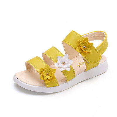 Vaikiški batai Vasaros stiliaus Vaikiški sandalai Mergaičių Princesė Gražūs Gėlėti Batai Vaikiški Plokštūs Sandalai Mergaitei Gladiatorius Minkštas