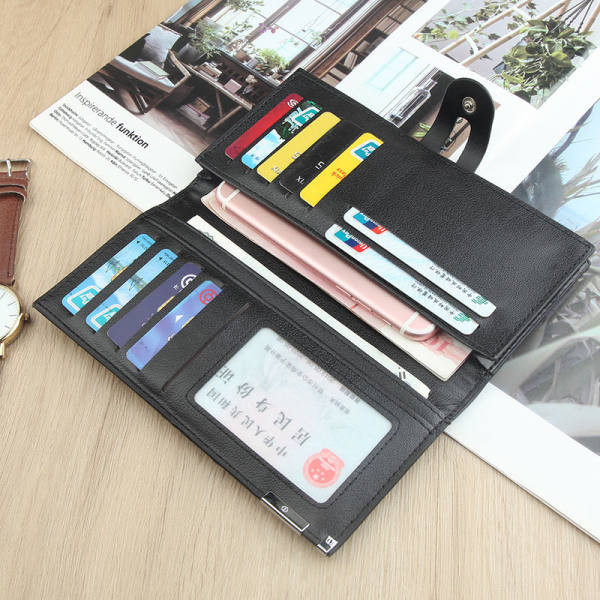 Stilinga dviejų spalvų odinė piniginė vyrams