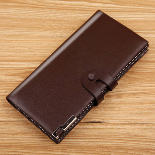 Stilinga dviejų spalvų odinė piniginė vyrams