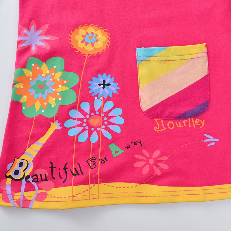 DXTON mergaičių medvilninė suknelė mergaitėms rudens pavasario ilgomis rankovėmis dryžuotos suknelės vaikiška gėlėmis marginta suknelė vaikiška laisvalaikio rūbai