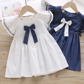 Suknelė mažiems vaikams, 2022 m. vasara, be rankovių, princesių suknelės, skirtos vaikiškoms saulėlydžio suknelėms, skirtos 12–5 m.