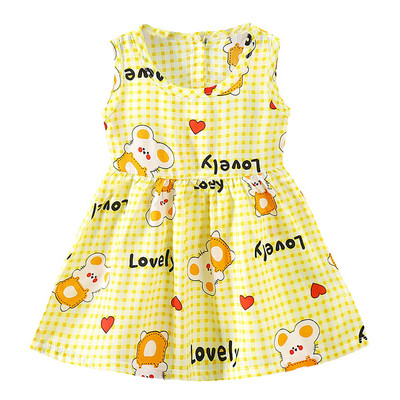 Suknelė mažiems vaikams, 2022 m. vasara, be rankovių, princesių suknelės, skirtos vaikiškoms saulėlydžio suknelėms, skirtos 12–5 m.