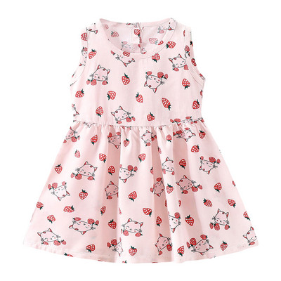 Suknelė mažiems vaikams, 2022 m. vasara, be rankovių, princesių suknelės, skirtos vaikiškoms saulėlydžio suknelėms, skirtos 12–5 m.