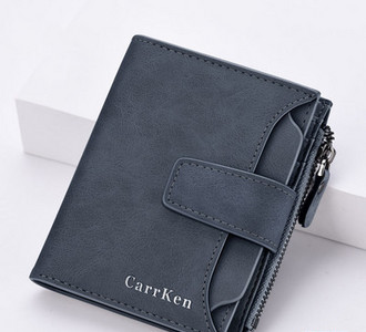 Öko bőrből készült férfi pénztárca - három színben